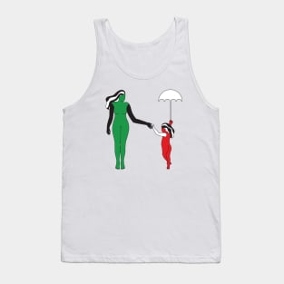 H of Mom and Daughter Tank Top